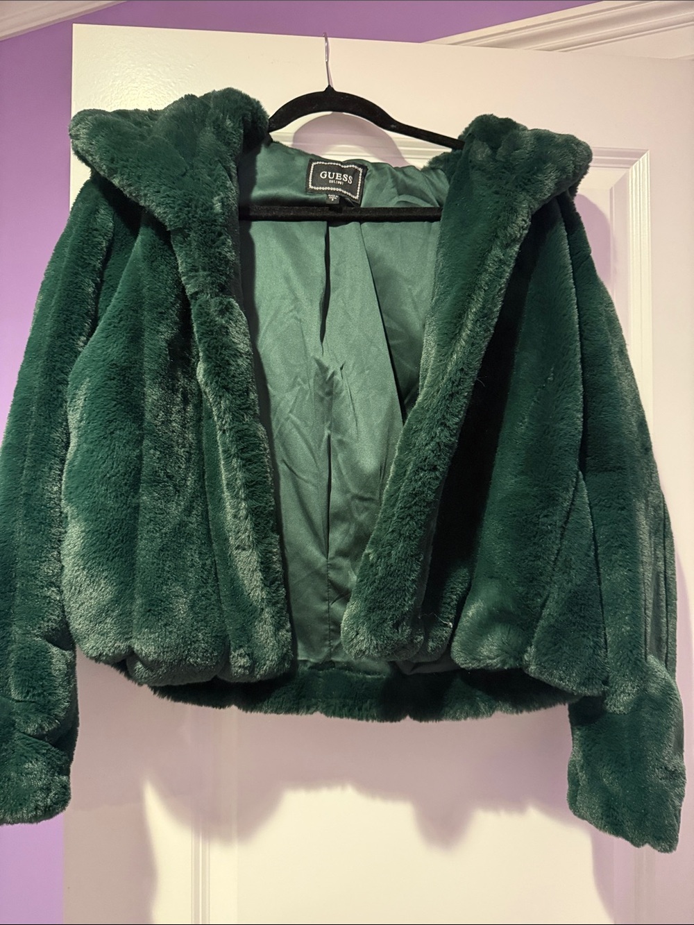 GUESS faux fur jacket